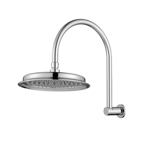 Montpellier Shower Arm & Head Electroplated Chrome