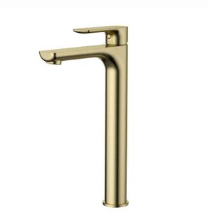 Nova High Rise Basin Mixer Pvd Brushed Bronze