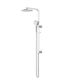 Nova Column Shower Set Electroplated Brushed Chrome