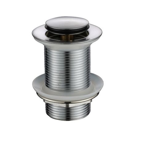 MN ELECTROPLATED BRUSHED CHROME 32MM POP-UP WASTE NON OVERLOW