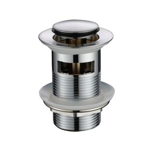 MN ELECTROPLATED BRUSHED CHROME 32MM POP-UP WASTE WITH OVERLOW