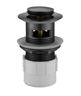 MN ELECTROPLATED GUNMETAL 32MM POP-UP WASTE WITH OVERLOW