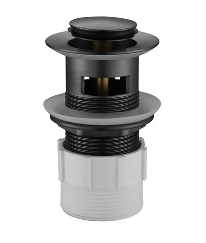 MN ELECTROPLATED GUNMETAL 32MM POP-UP WASTE WITH OVERLOW