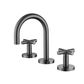 Ryker Gun Metal Basin Set 1/4 Turn