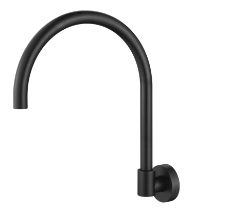 Ryker Matte Black Upswept Bath Spout