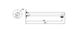 Star PVD Brushed Nickel Shower Arm Straight 300mm