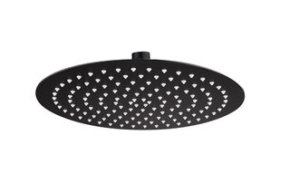 Ramsay Round Matte Black 300mm Slimline Shower Head