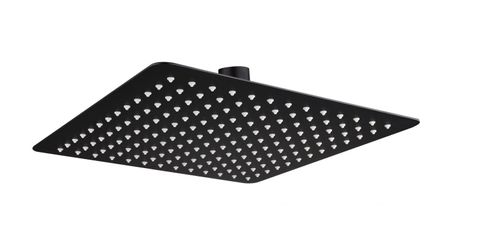 Savanna Square Matte Black 300mm Slimline Shower Head