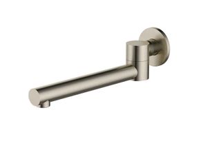 Star PVD Brushed Nickel Swivel Bath Spout 227mm