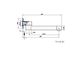 Star PVD Brushed Nickel Swivel Bath Spout 227mm