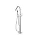 Star Chrome Freestanding Bath Spout with Shower