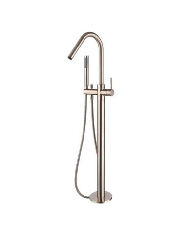 Star PVD Brushed Nickel Freestanding Bath Spout with Shower