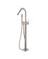 Star PVD Brushed Nickel Freestanding Bath Spout with Shower