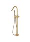 Star PVD Polished Brass Freestanding Bath Spout with Shower