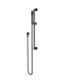 Star Electroplated Matte Black Shower On Rail