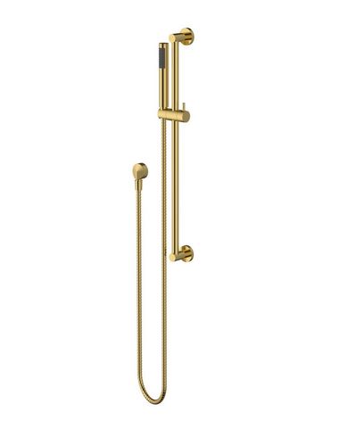 Star Polished Brass Shower On Rail