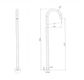 Star Gun Metal Freestanding Bath Spout