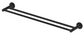 Mica Black Double Towel Rail 800mm