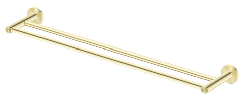 Mica French Gold Double Towel Rail 800mm