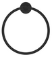 Mica Black Hand Towel Ring