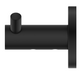 Mica Black Double Robe Hook