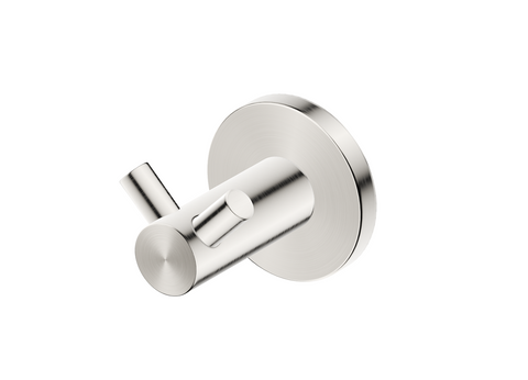 Mica Brushed Nickel Double Robe Hook