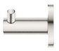 Mica Brushed Nickel Double Robe Hook