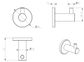 Mica Chrome Single Robe Hook