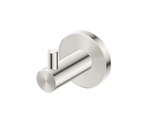 Mica Brushed Nickel Single Robe Hook