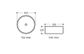 Artis 88 355x355x120 Carbon Grey Ceramic Basin