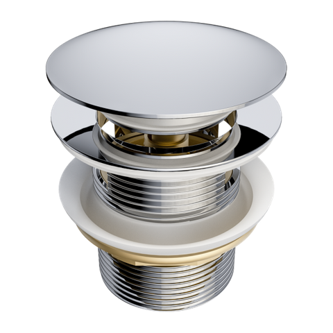 Pop Up Bath Waste 40mm With Overflow Chrome