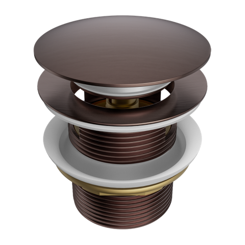Pop Up Bath Waste 40mm With Overflow Brushed Bronze