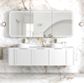 LED Newport 1800(W)x750(H) Matte White Shaving Cabinet - Premium Edition