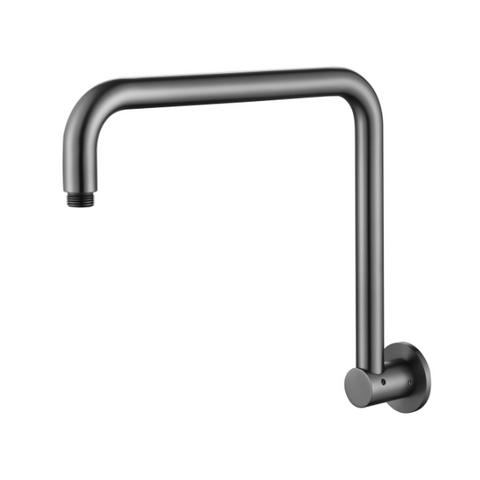 Star Gun Metal High Rise Shower Arm 350mm