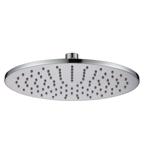 Star Electroplated Brushed Chrome Shower Head 250mm
