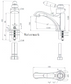 Bordeaux Brushed Nickel Basin Mixer