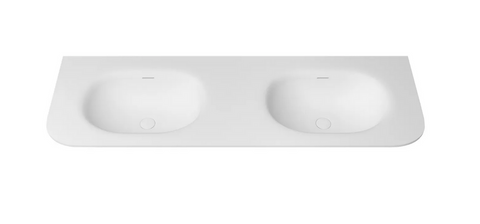 Chloe 1500x500 Silk Matte White Top with Basin