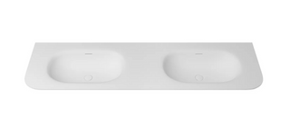 Chloe 1800x500 Silk Matte White Top with Basin