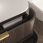 Havana 1500mm Sable Walnut Wall Hung Fluted Curve Vanity