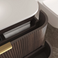 Havana 1800mm Sable Walnut Wall Hung Fluted Curve Vanity