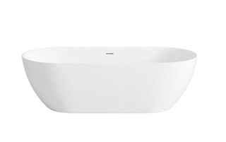 Attica Manolo 1700 Matte White Bath with Overflow