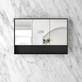 Byron 1200x800 Black Oak Shaving Cabinet