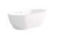 Attica Manolo 1530 Gloss White Bath with Overflow