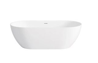 Attica Manolo 1530 Matte White Bath with Overflow
