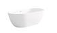 Attica Manolo 1530 Matte White Bath with Overflow