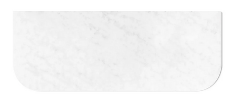 Havana 1200x500x20 Solid Surface Cloudy Carrara Top No Hole