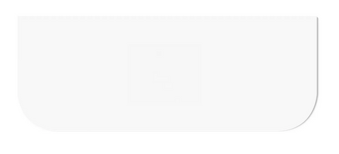 Havana 1200x500x20 Pure White Top No Hole