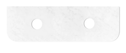 Havana 1800x500x20 Solid Surface Cloudy Carrara Top