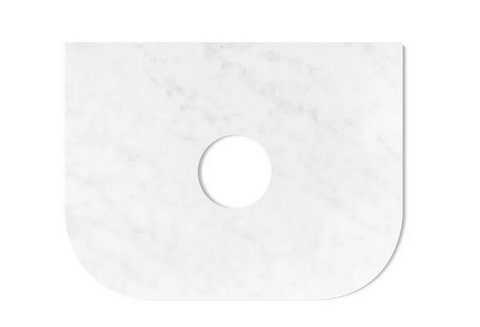 Havana 600x500x20 Solid Surface Cloudy Carrara Top