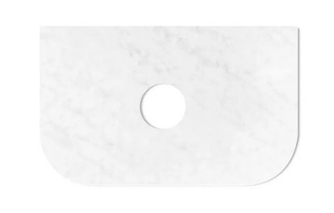 Havana 750x500x20 Solid Surface Cloudy Carrara Top